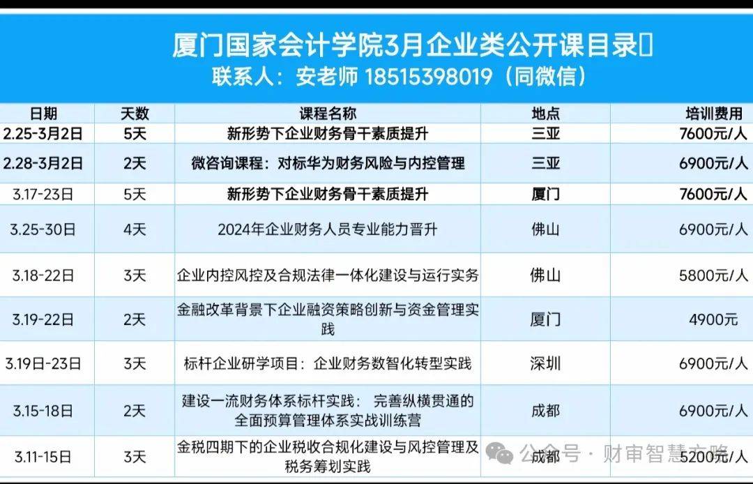 厦门邦度管帐学院 3月财政审计培训课程布置(图2)